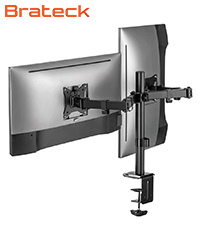 Chân treo 2 màn hình vi tính đa năng Brateck LDT66-C024 17-32inch