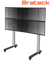 Khung treo 4 TV di động 45-65inch LVS02-446FW nhập khẩu